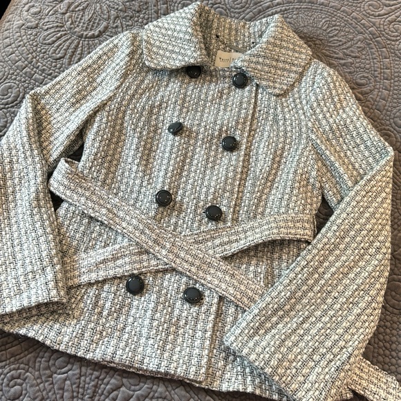 White House Black Market Tweed Peacoat Blazer Jacket - Picture 3 of 6